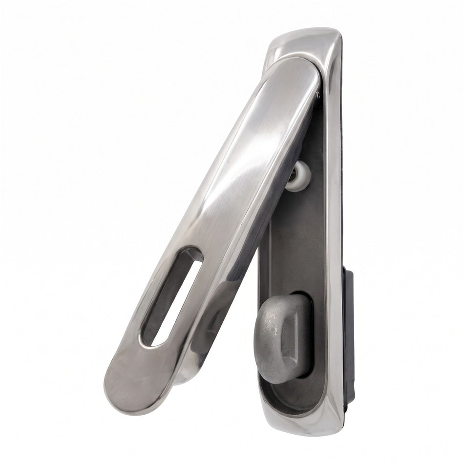 STAINLESS STEEL SWING HANDLE, BRUSHED FINISH, PADLOCKABLE — Selectlok