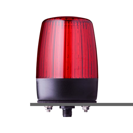 PDMC5 Series Multifunction Beacon with M12 5 Pin Connector, Red, 24VAC/DC, IP67/69 — Auer Signal