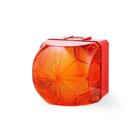QDS Series Steady/Flashing Beacon, 94mm Square, 24VAC/DC, Amber — Auer Signal