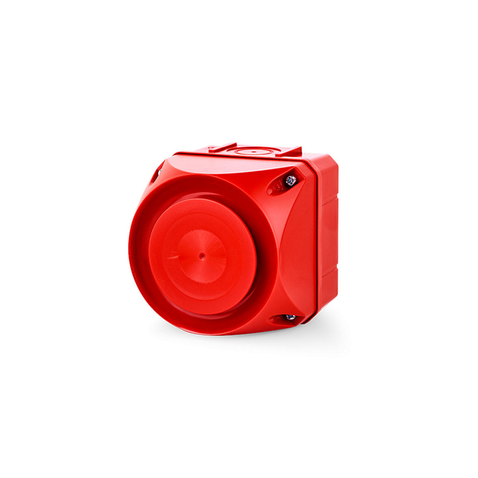 ASS-T Series Multi-Tone 32 Tone Alarm Sounder, 110-240VAC, Red Housing — Auer Signal
