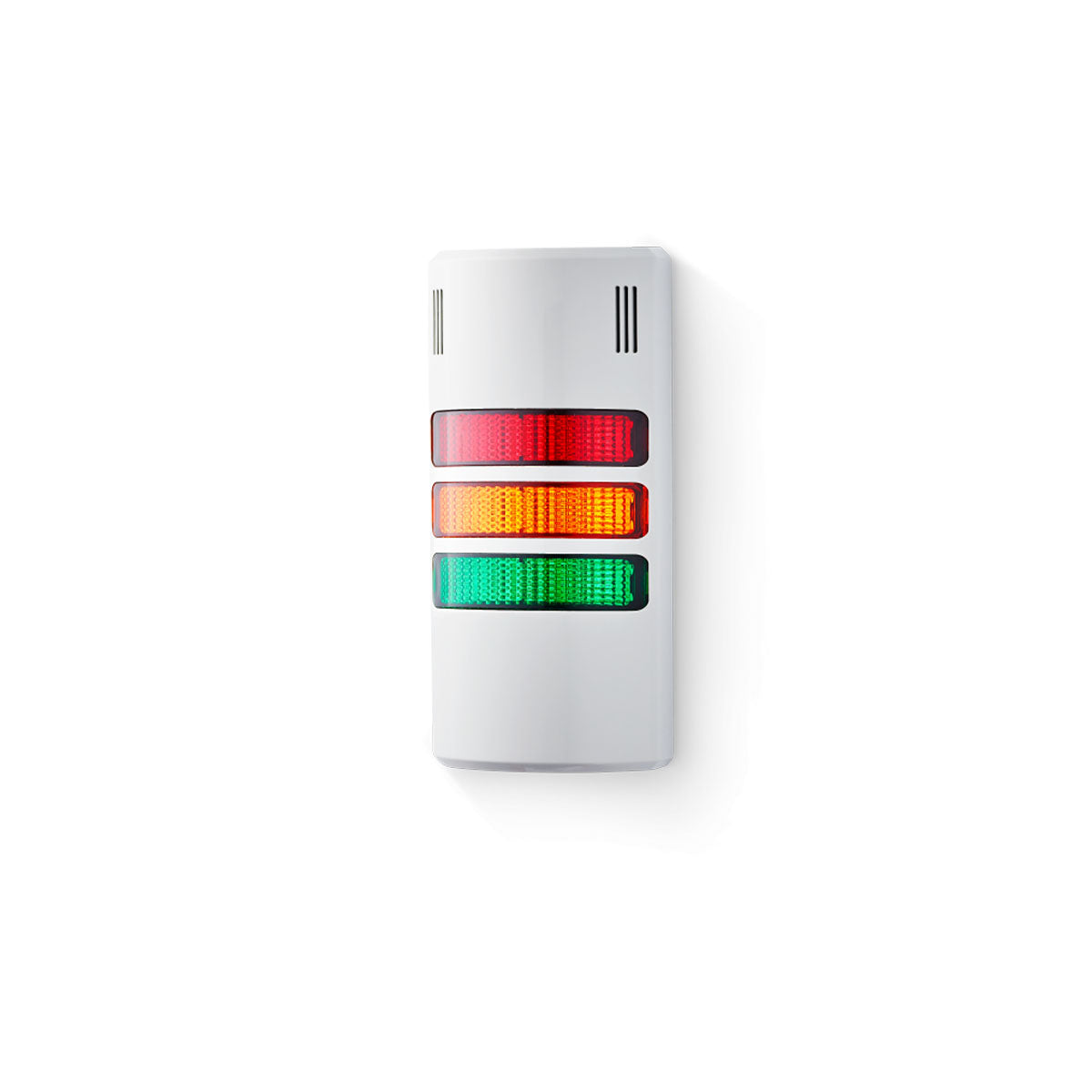 Half-Dome Compact Signal Tower 24VAC/DC, Steady LED: Red/Amber/Green, Buzzer, Grey Housing — Auer Signal