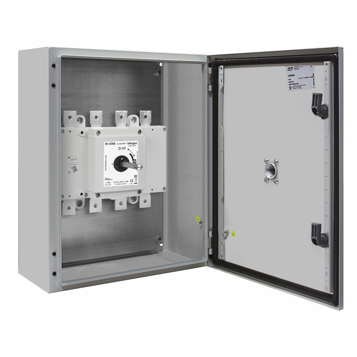 125A 4 Pole Metal Enclosed Switch Disconnector — Telergon