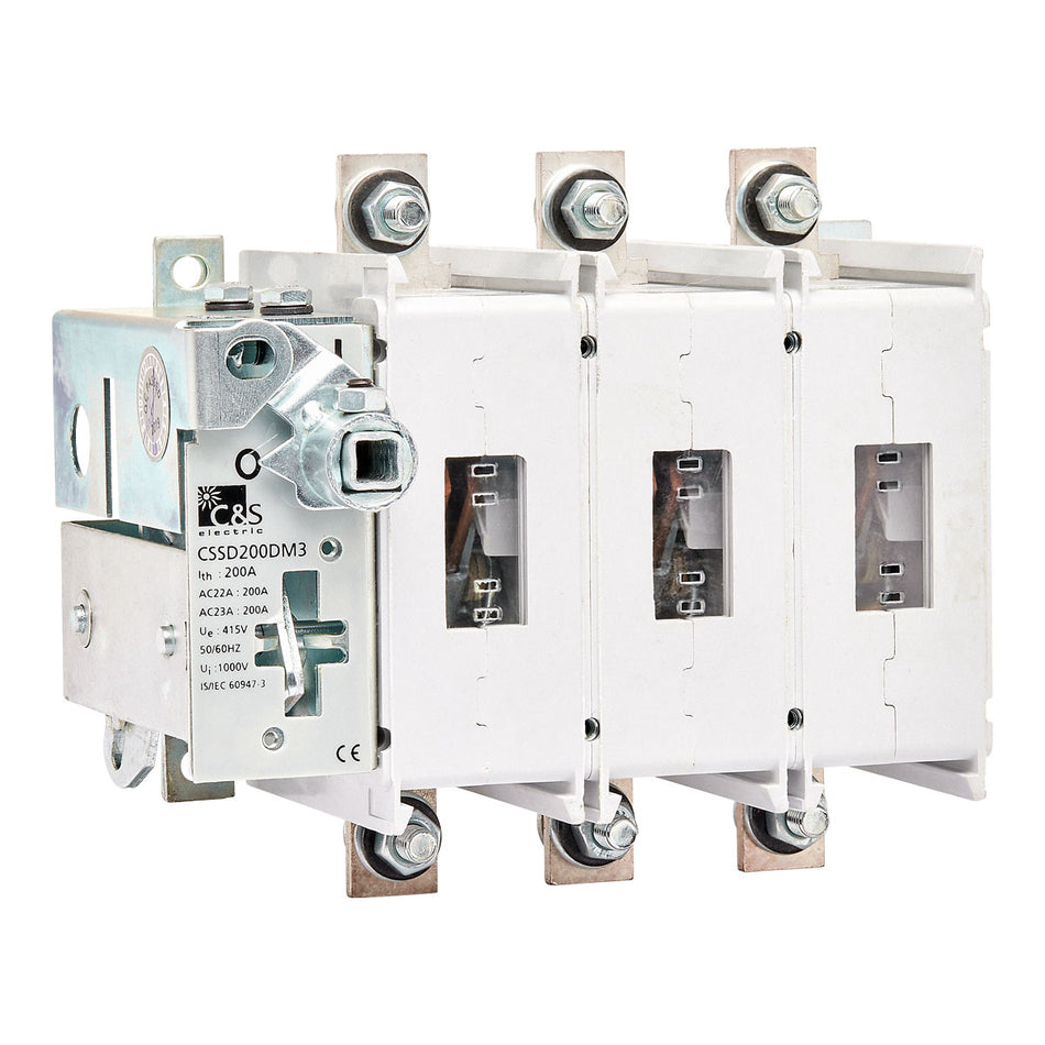 Load Break Switch 200A 3P Base Mount - IP65 — C & S Switches