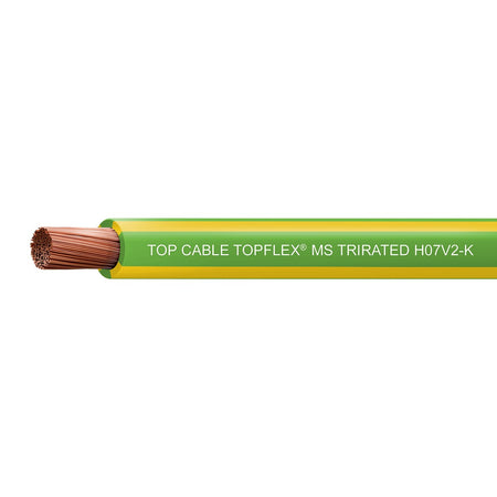 Panel Wire V90HT 1x0.5 Green/Yellow 100M Roll — Power Flex