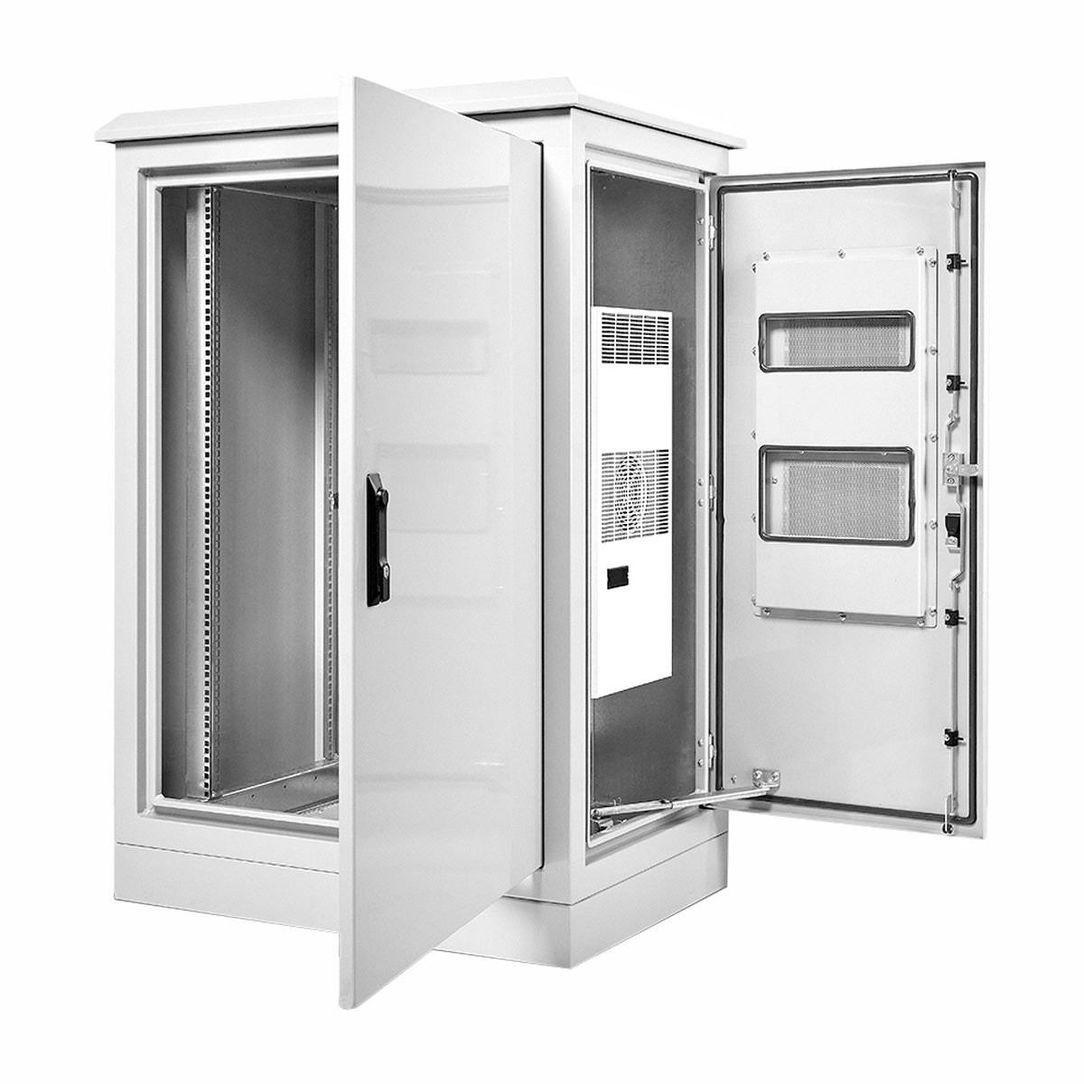 36U/RU Field Cabinet 1975H x 900W x 800D for 1.45kW Air Conditioner  *A/C UNIT NOT INCLUDED* — IP Enclosures