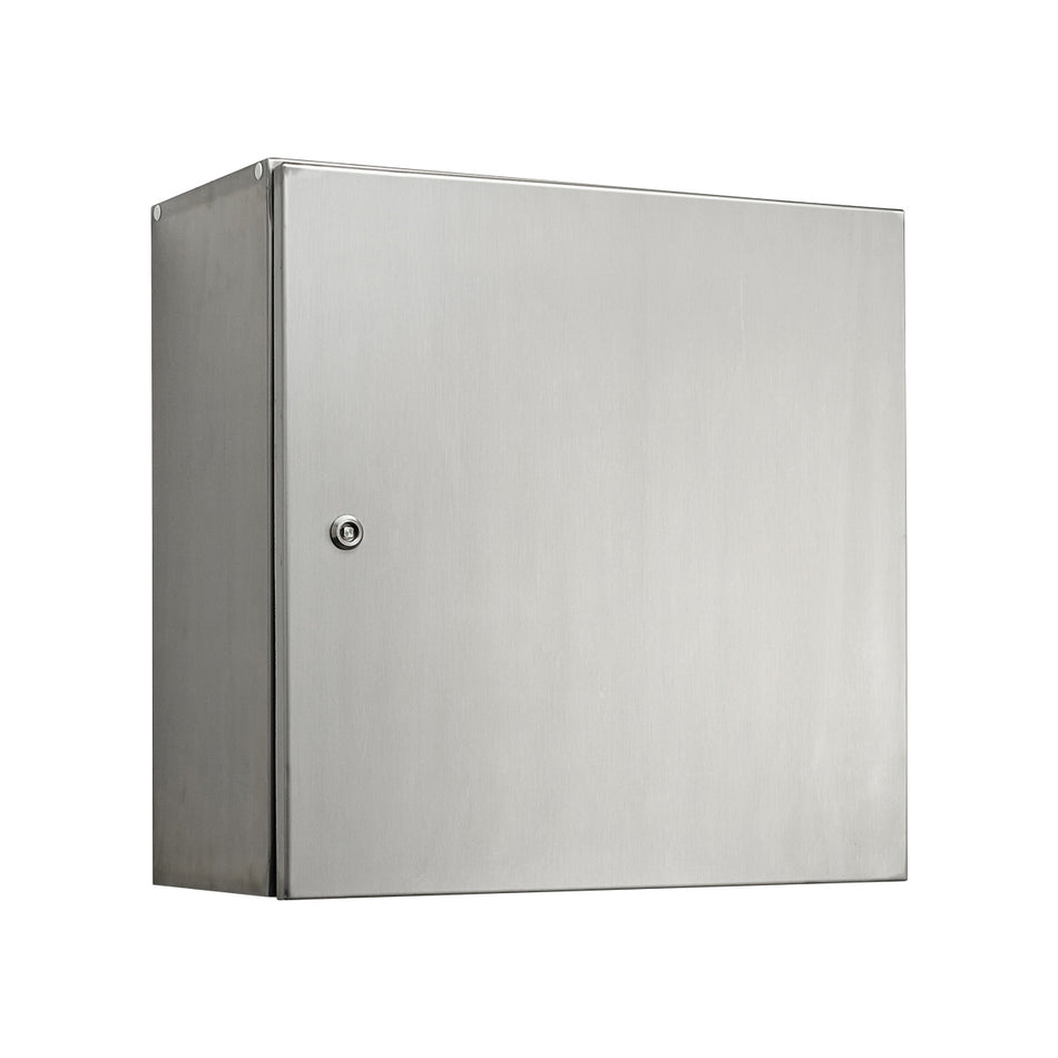 304 Stainless Steel Electrical Enclosure 400H x 400W x 200D IP66 — IP Enclosures