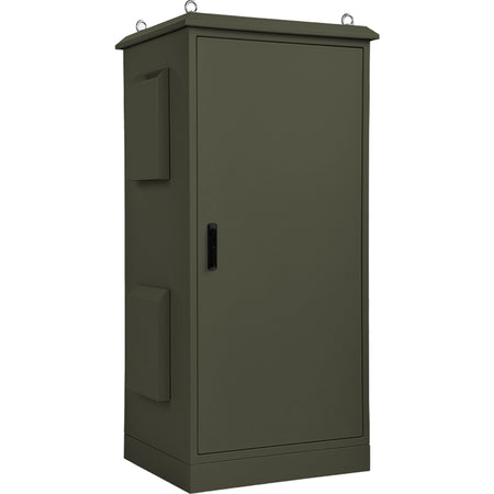 Aluminium Field Cabinet 18RU 1075H x 750W x 620D IP55 Karaka, Ventilated — IP Enclosures