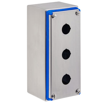 Hygienic Pushbutton Enclosure 3 Hole 304SS IP69K