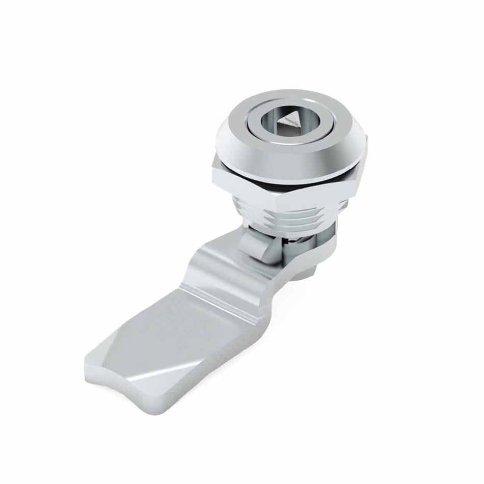 Chrome Quarter Turn 9mm Triangle Lock — IP Enclosures