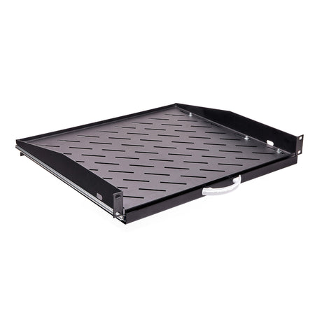 1U/RU Sliding Shelf for Data Racks - 225mm, Black — IP Enclosures