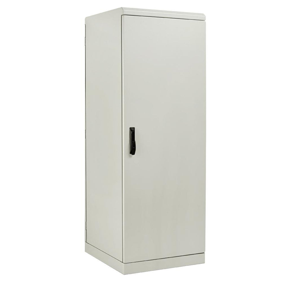 19" Data Rack 16U/RU x 800D IP66 Grey with Rear Door — IP Enclosures
