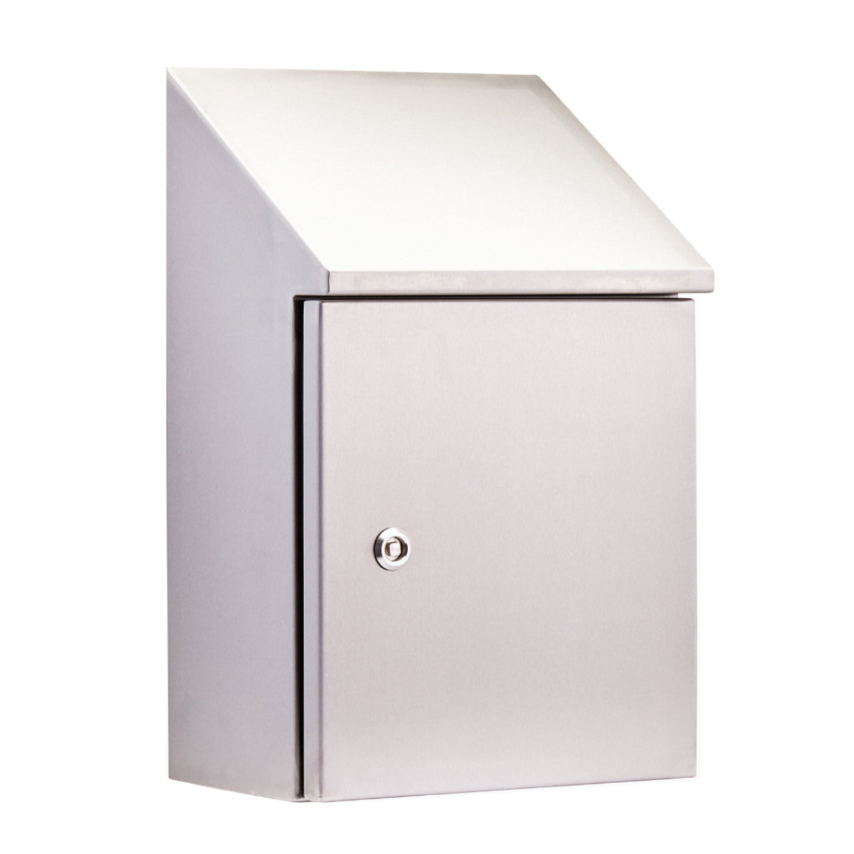 316 Stainless Steel Sloping Roof Electrical Enclosure 300H x 300W x 150D IP66, Heavy Duty — IP Enclosures
