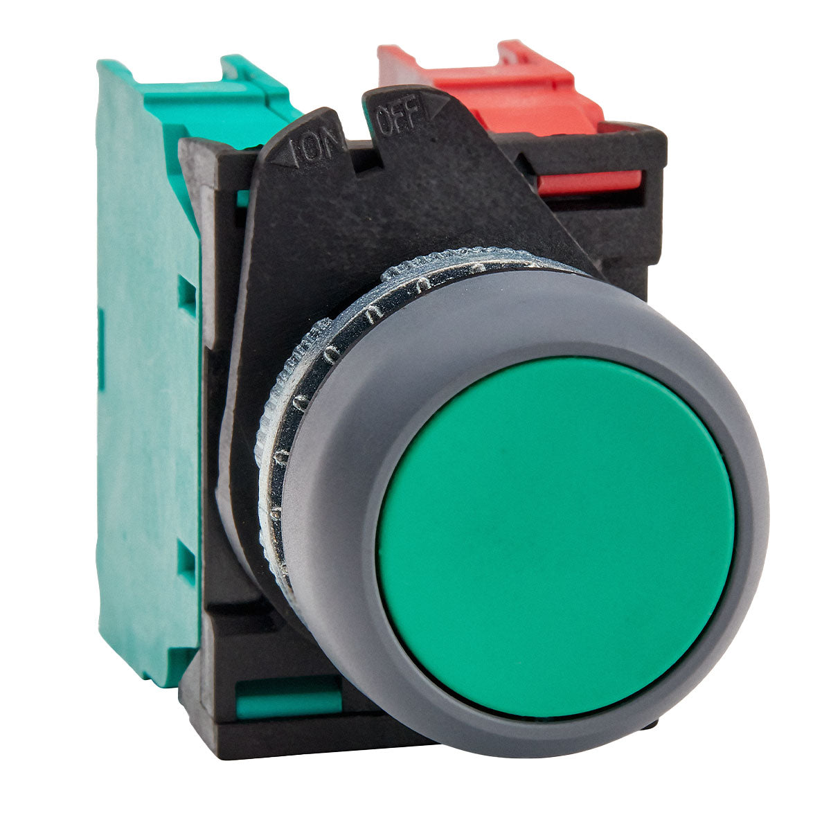 Green Flush Pushbutton 1NO1NC — Giovenzana
