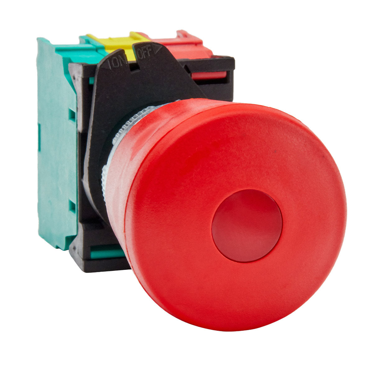 Illuminated Emergency Stop, 40mm Diameter 1NC 12VAC/DC — Giovenzana