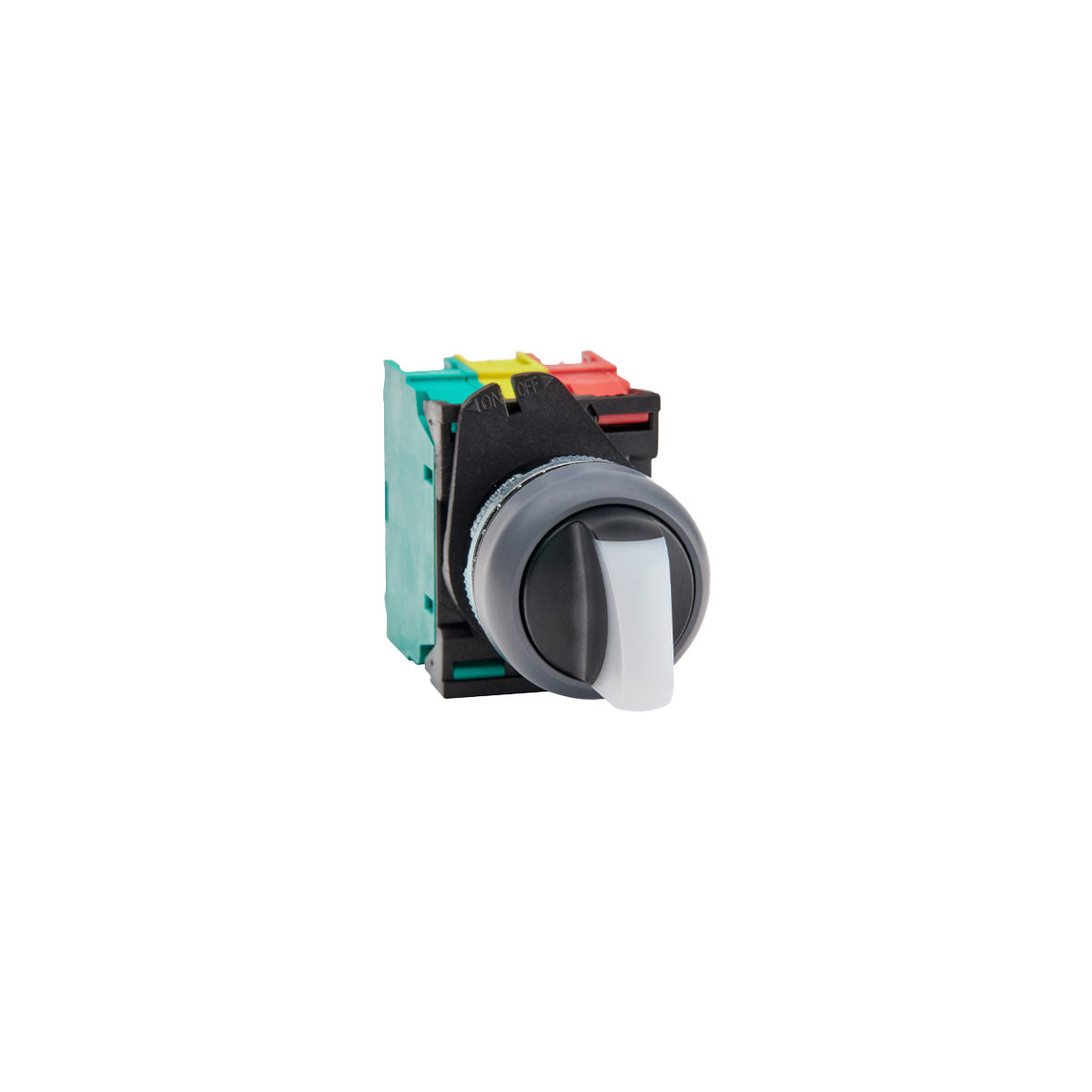 Blue Illuminated Selector Switch 2 Position 90° Maintained 2NO 12VAC/DC — Giovenzana