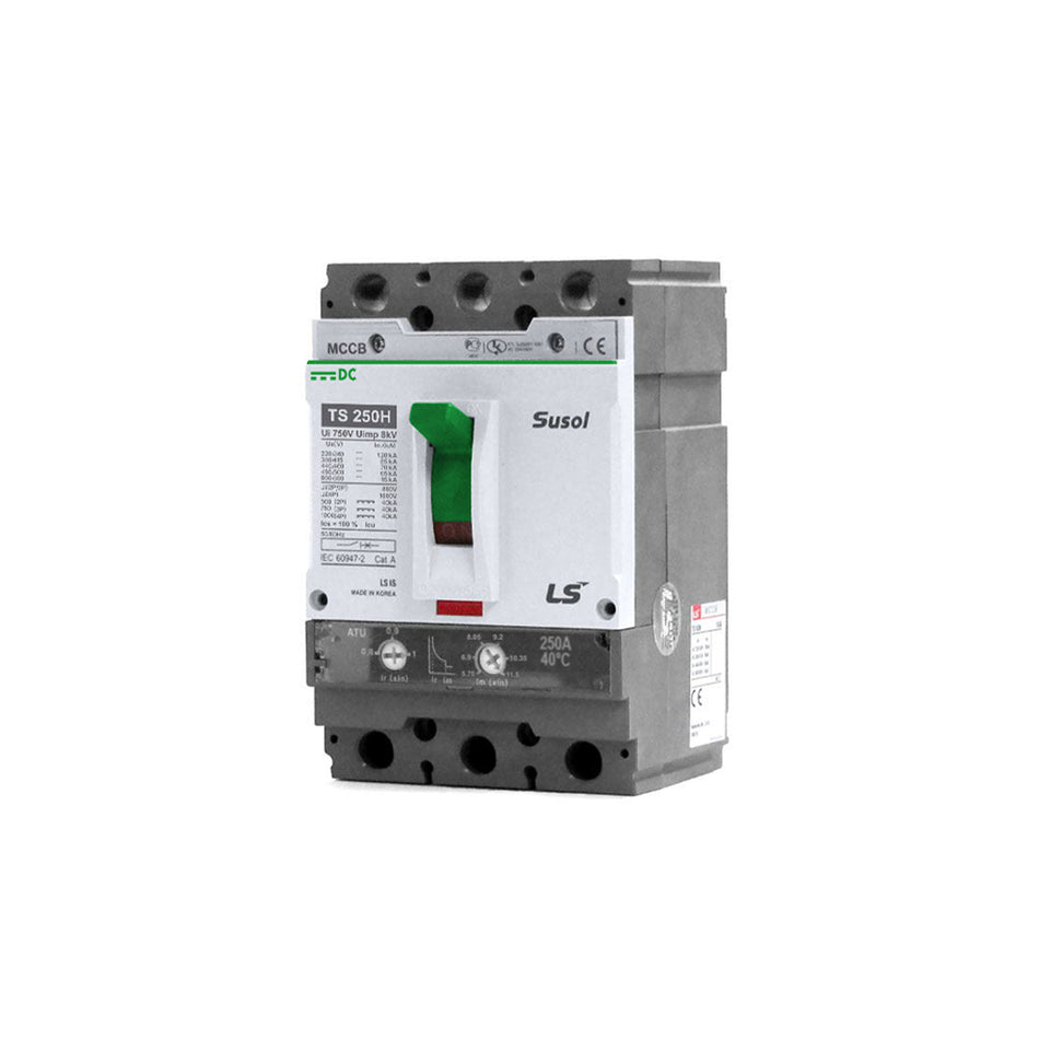 TS250H ATU250 250A | Moulded Case Circuit Breaker 2 Pole 250A 500VDC EXP — LS Electric