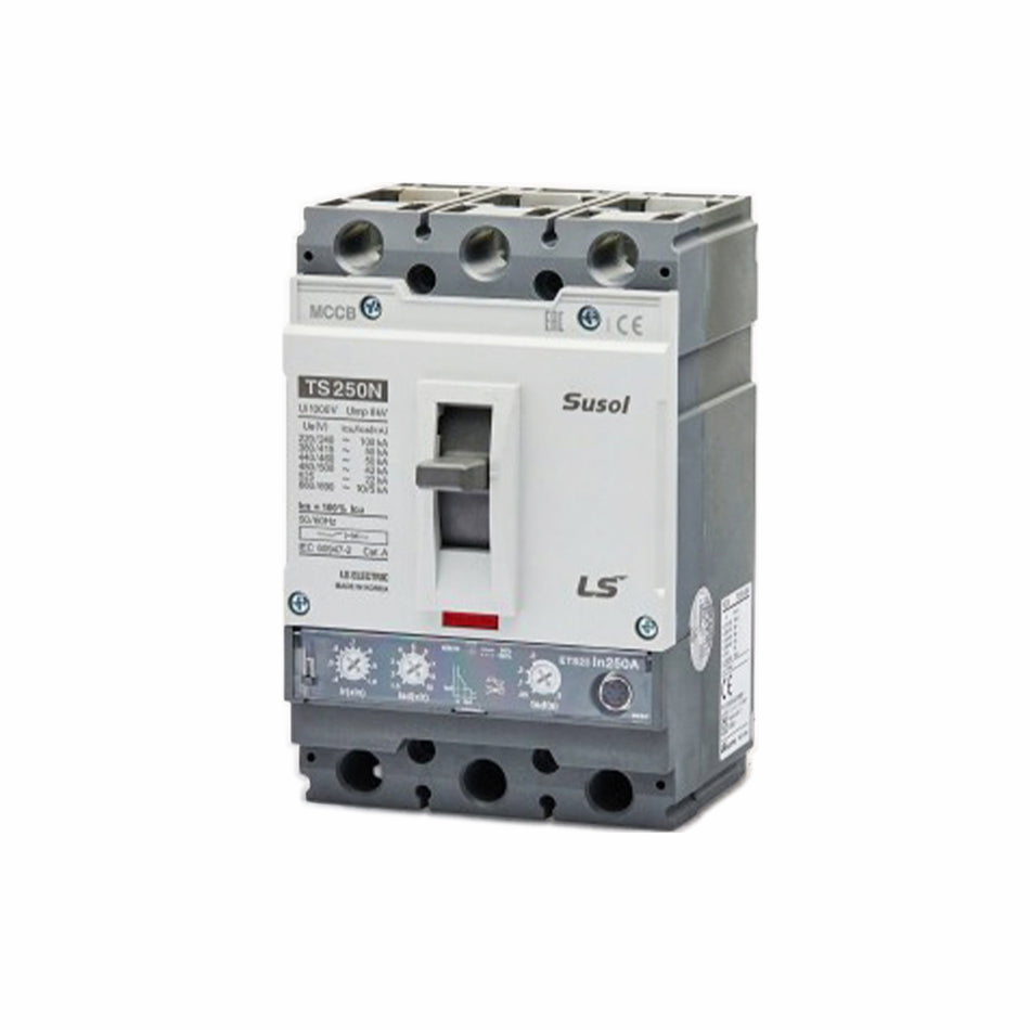 TS100NA DSU 100A 3P | | LS Susol 2.8kA MCCB Non Automatic Trip 3 Pole — LS Electric