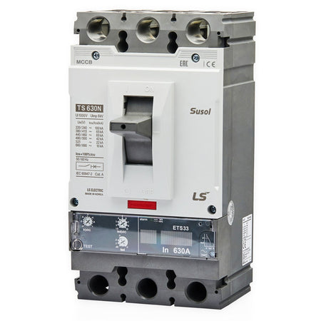 TS630N ATU 630A 3P | LS Susol 65kA MCCB Adjustable Magnetic Trip 504-630A 3 Pole — LS Electric