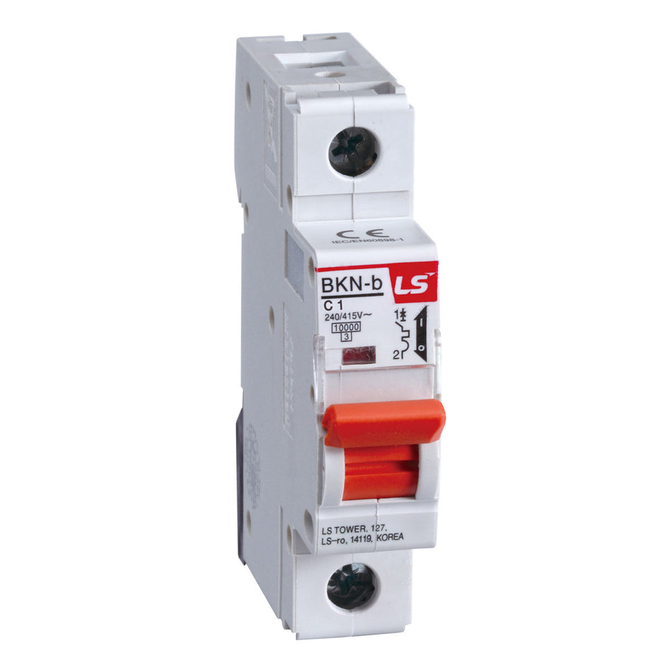 BKN-B 1P C1 | LS Miniature Circuit Breaker 1A 1P 10kA C Curve — LS Electric