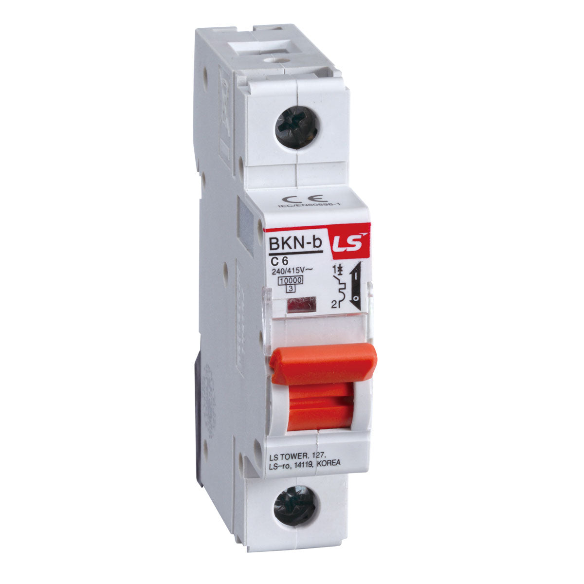 BKN-B 1P C6 | LS Miniature Circuit Breaker 6A 1P 10kA C Curve — LS Electric