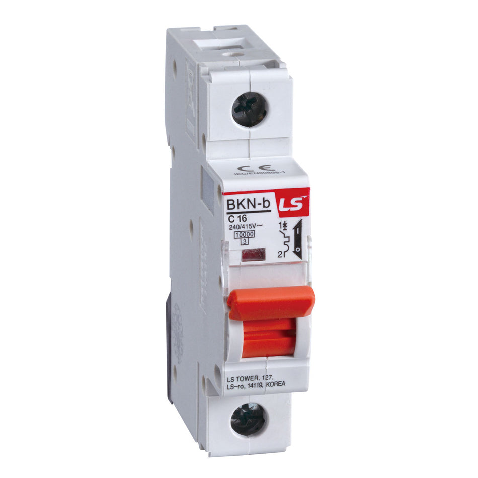 BKN-B 1P C16 | LS Miniature Circuit Breaker 16A 1P 10kA C Curve — LS Electric