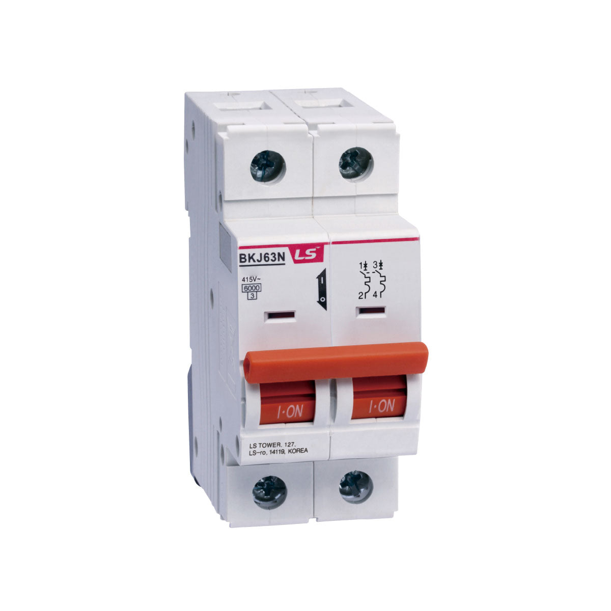 BKJ63N 2P D32 |LS Miniature Circuit Breaker 32A 2P 6kA D Curve — LS Electric