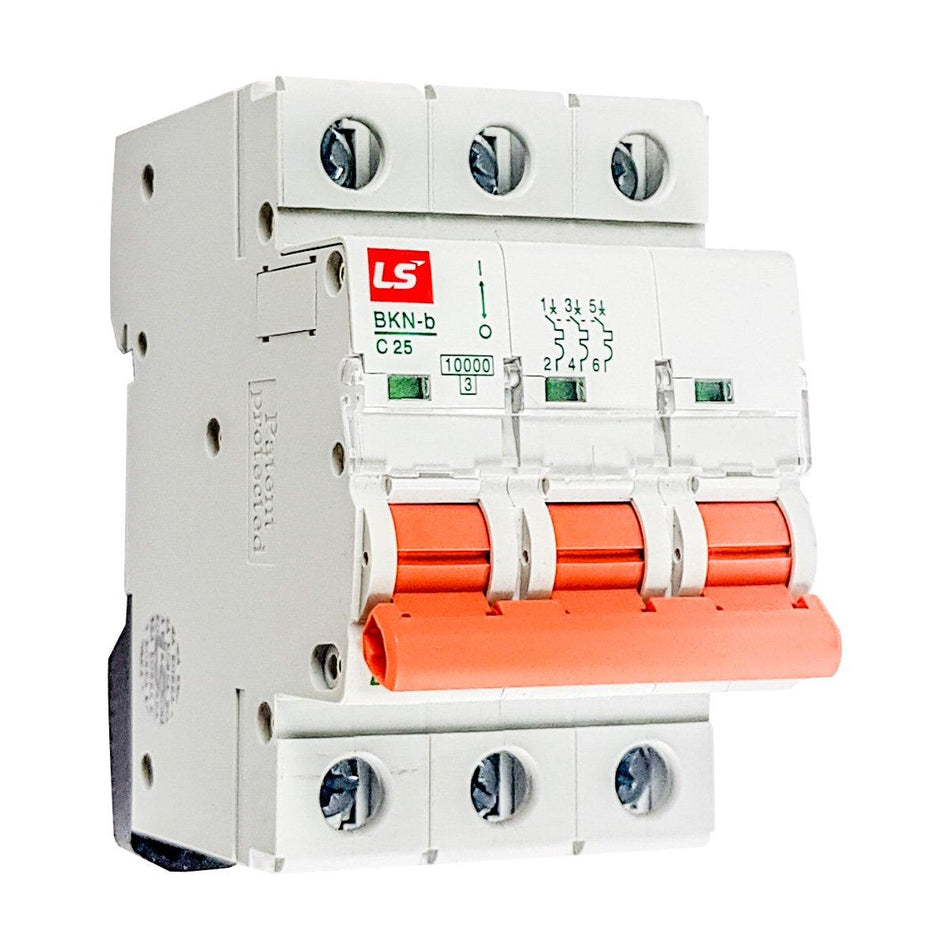 BKN-B 3P C20 | LS Miniature Circuit Breaker 20A 3P 10kA C Curve — LS Electric