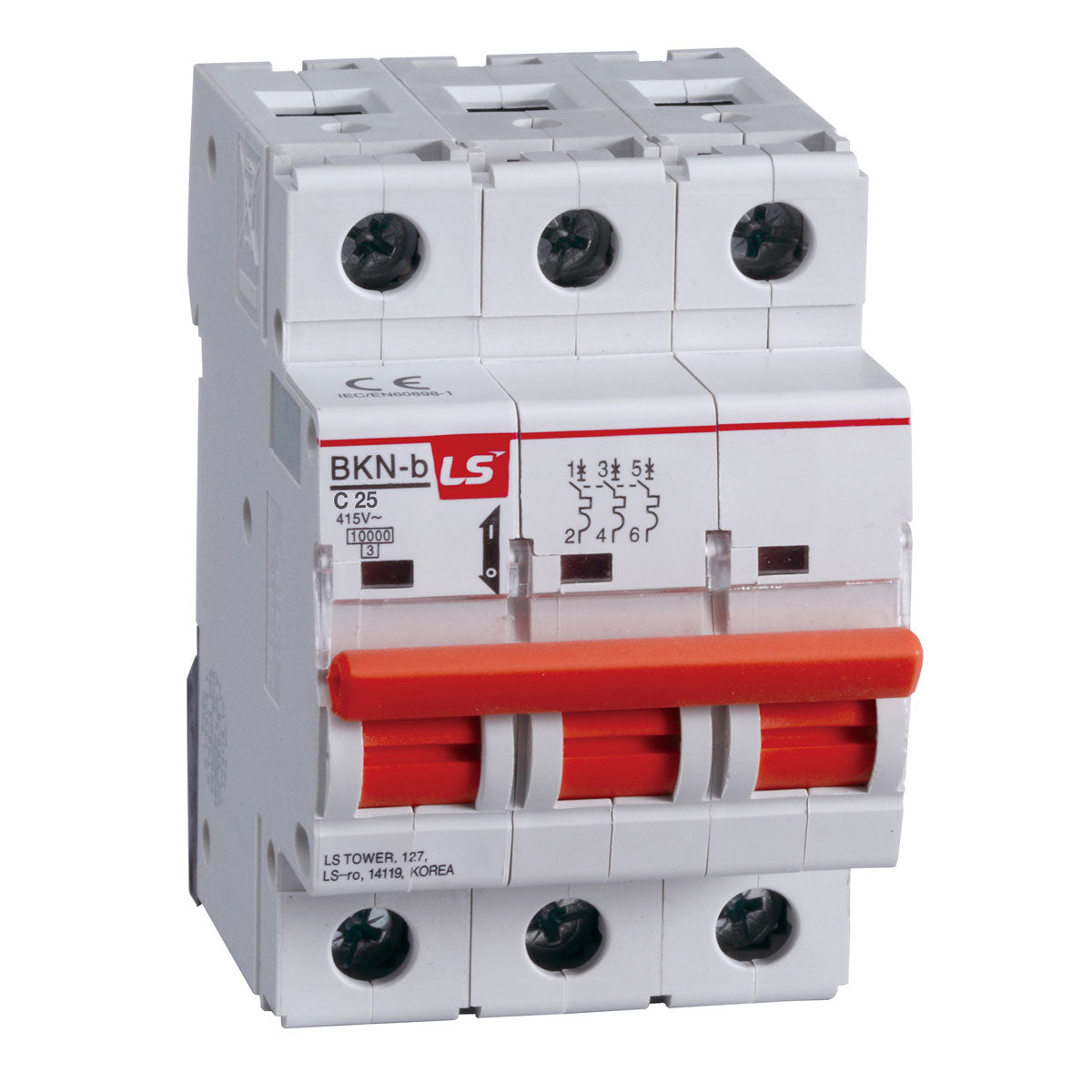 BKN-B 3P C25 | LS Miniature Circuit Breaker 25A 3P 10kA C Curve — LS Electric