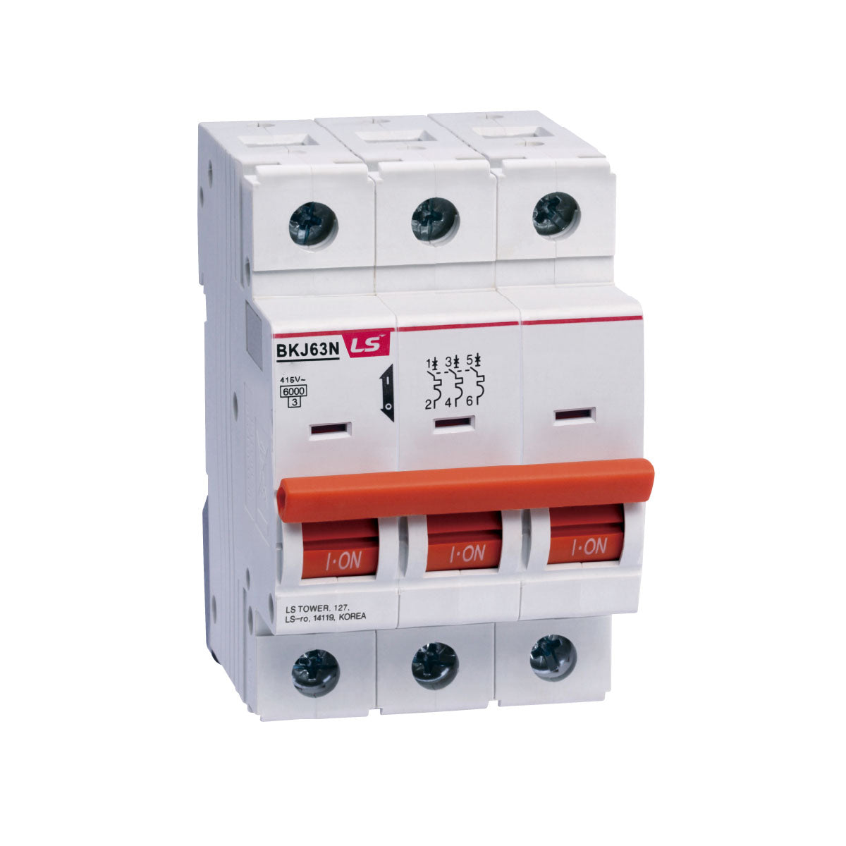 BKJ63N 3P D32 |LS Miniature Circuit Breaker 32A 3P 6kA D Curve — LS Electric