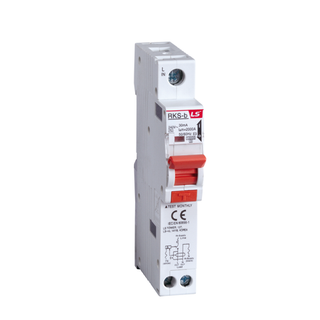 RKS-b 1P+N C25 30mA A-TYPE| LS RCBO 1 Pole 25A C Curve 10kA 30mA — LS Electric