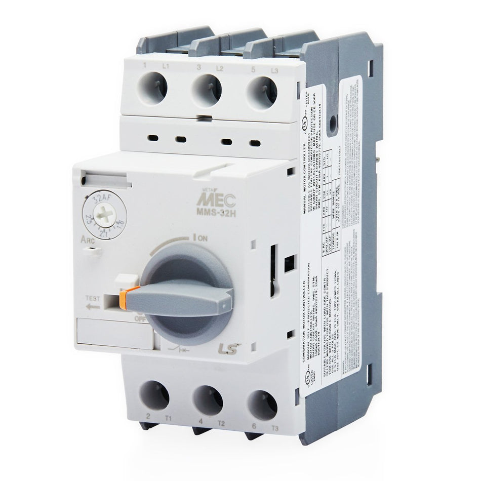 MMS-32H 2.5A | Motor Protection Circuit Breaker Rotary Type 1.6-2.5A 100kA Metasol — LS Electric