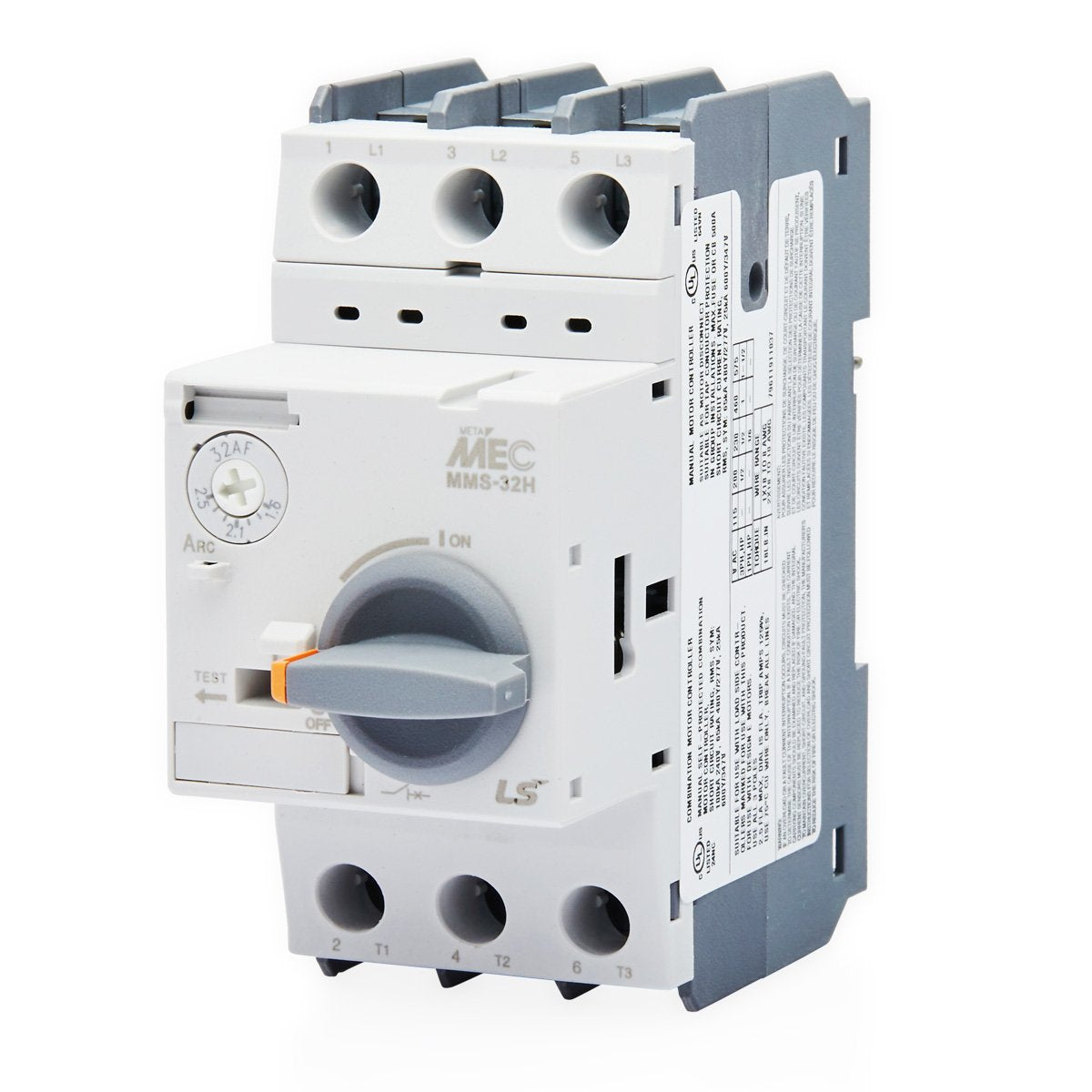 MMS-32H 6A | Motor Protection Circuit Breaker Rotary Type 4-6A 100kA Metasol — LS Electric