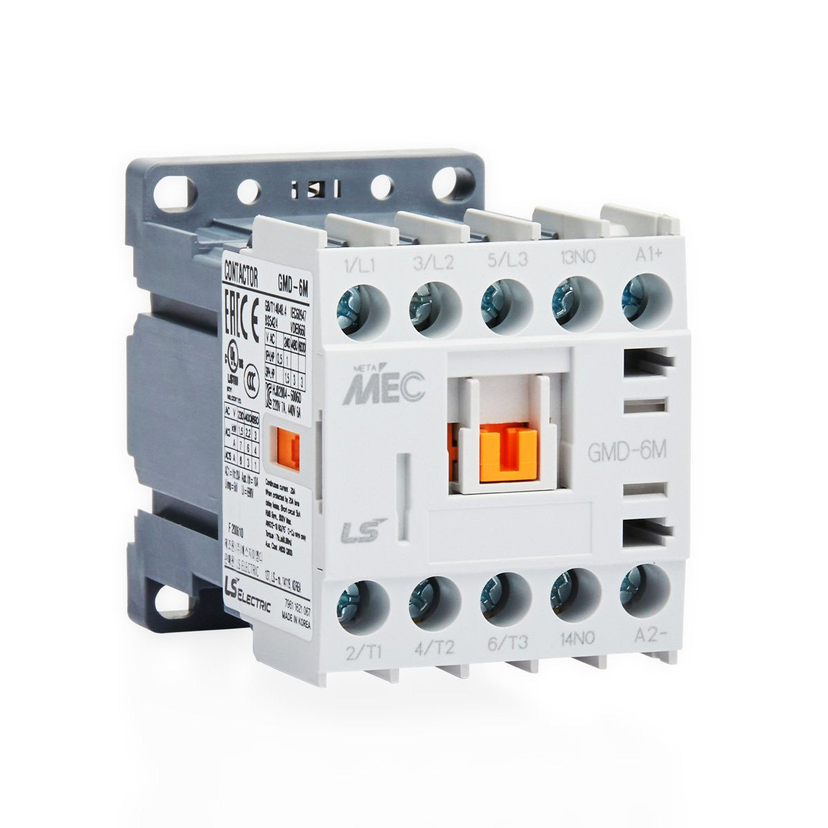 GMC-16M AC24V 50/60Hz 7.5kW 3P Mini Contactor with 1NC Auxiliary Contact — LS Electric