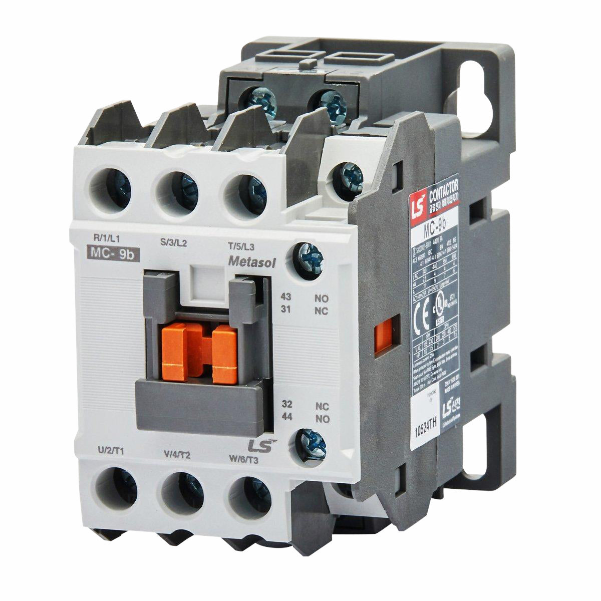 MC-12B DC24V | 5.5kW 3P Magnetic Contactor 12A(AC3)/27A(AC1), Screw Connection, 1NO/NC Auxiliary Contacts — LS Electric