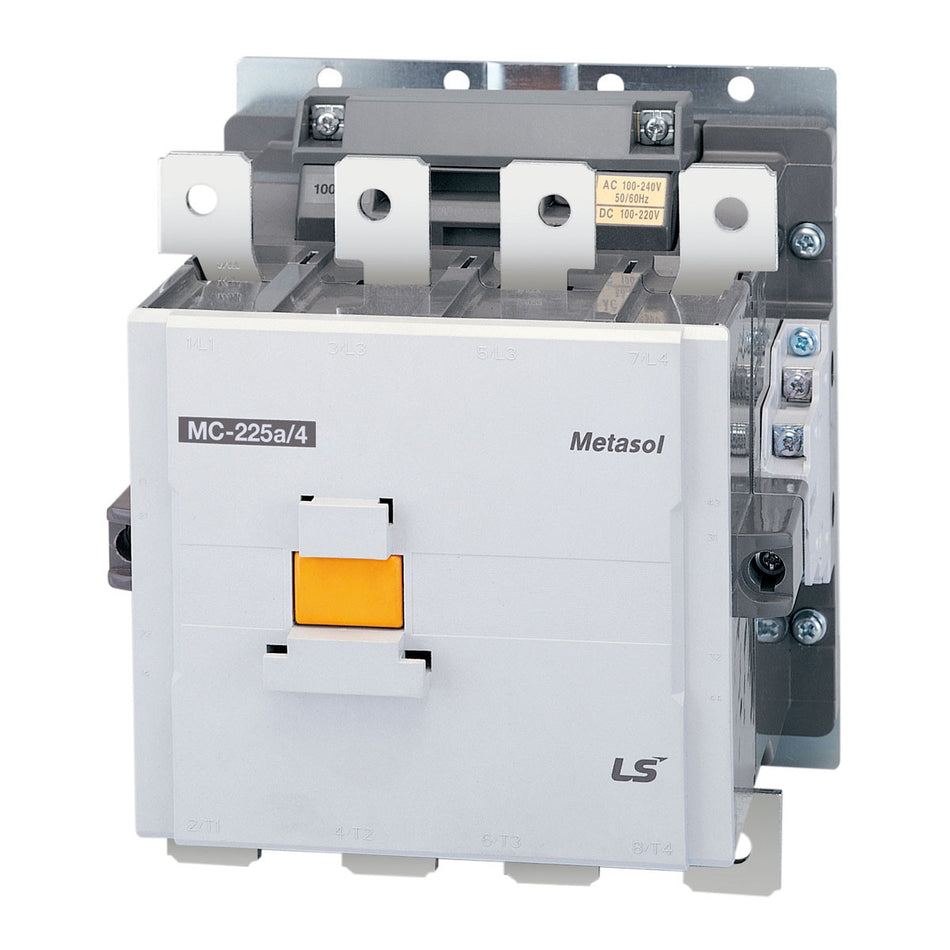 MC-150A/4 AC100-240V / DC100-220V | 75kW 4P Magnetic Contactor 150A(AC3)/250A(AC1), Screw Connection, 2NO/2NC Auxiliary