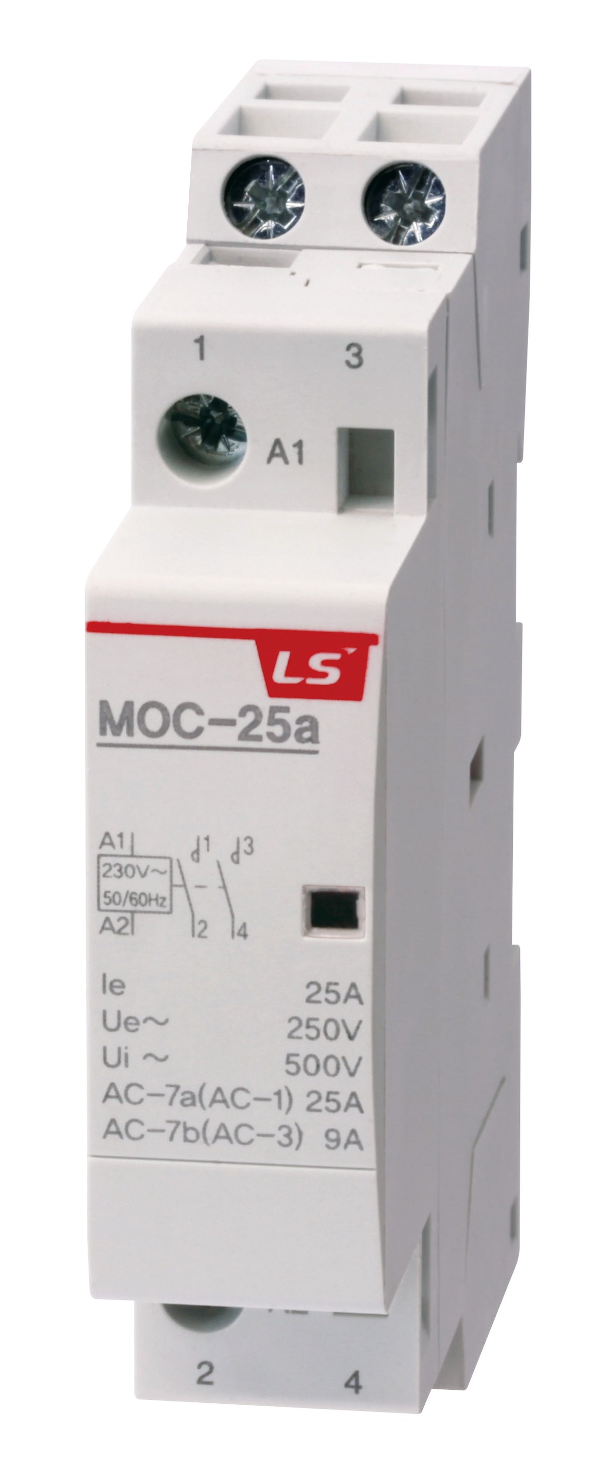 Modular Heating/Lighting Contactor 25A 2NO 230VAC | MOC-25a AC230V 2P 2NO — LS Electric