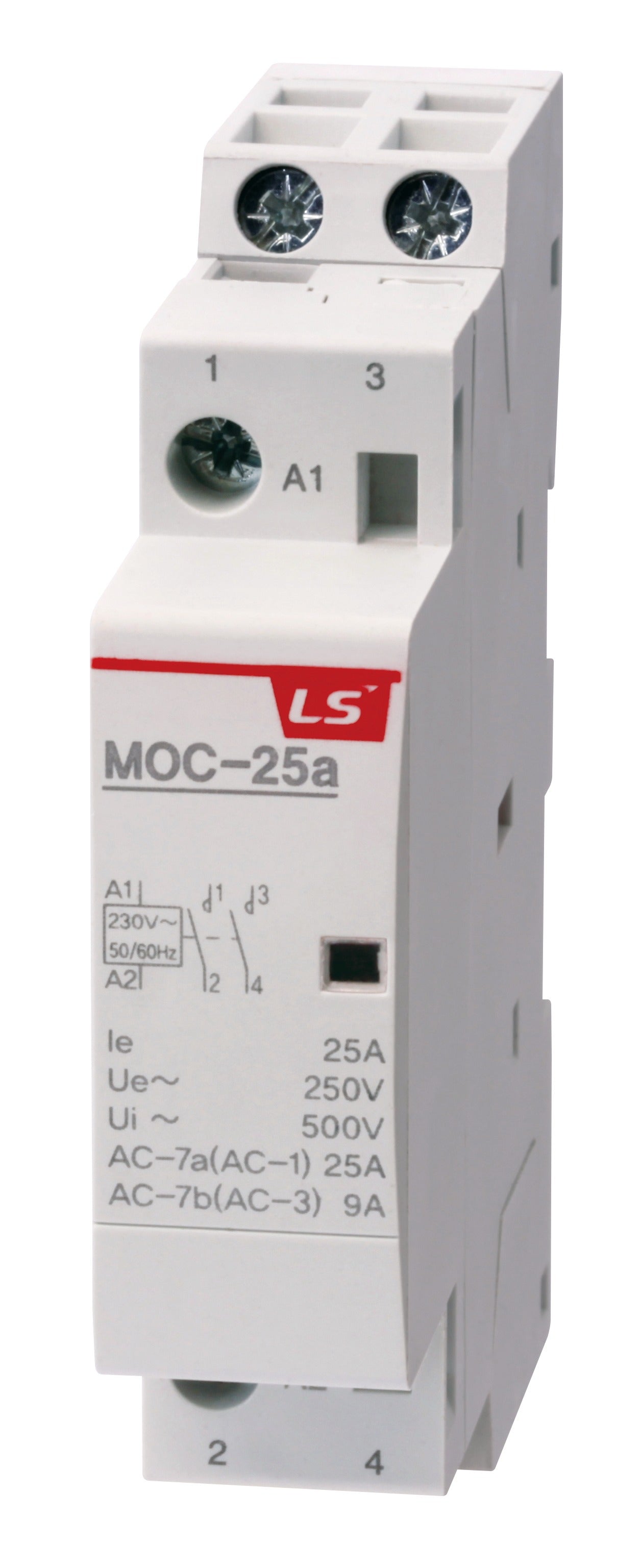 Modular Heating/Lighting Contactor 25A 2NO 230VAC | MOC-25a AC230V 2P 2NO — LS Electric