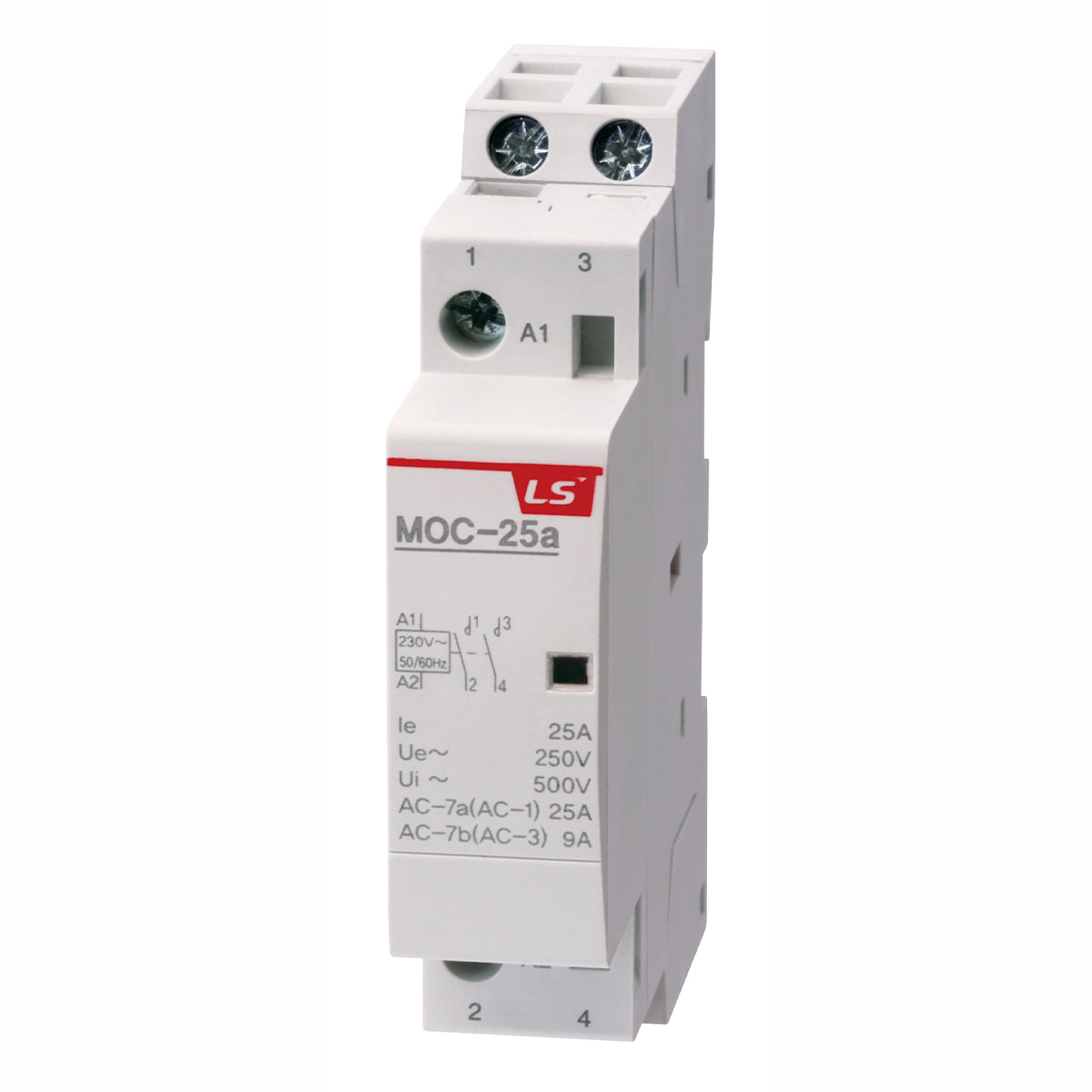Modular Heating/Lighting Contactor 25A 1NO1NC 230VAC | MOC-25a AC230V 2P 1NO1NC — LS Electric