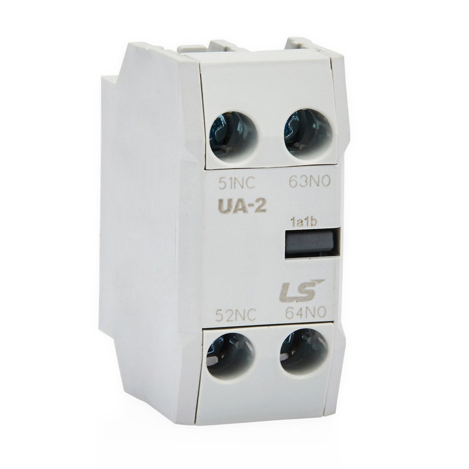 UA-2 1A1B | Auxiliary Contact, Top Mount, 1NO/1NC to Suit MC-6A - MC-150A — LS Electric