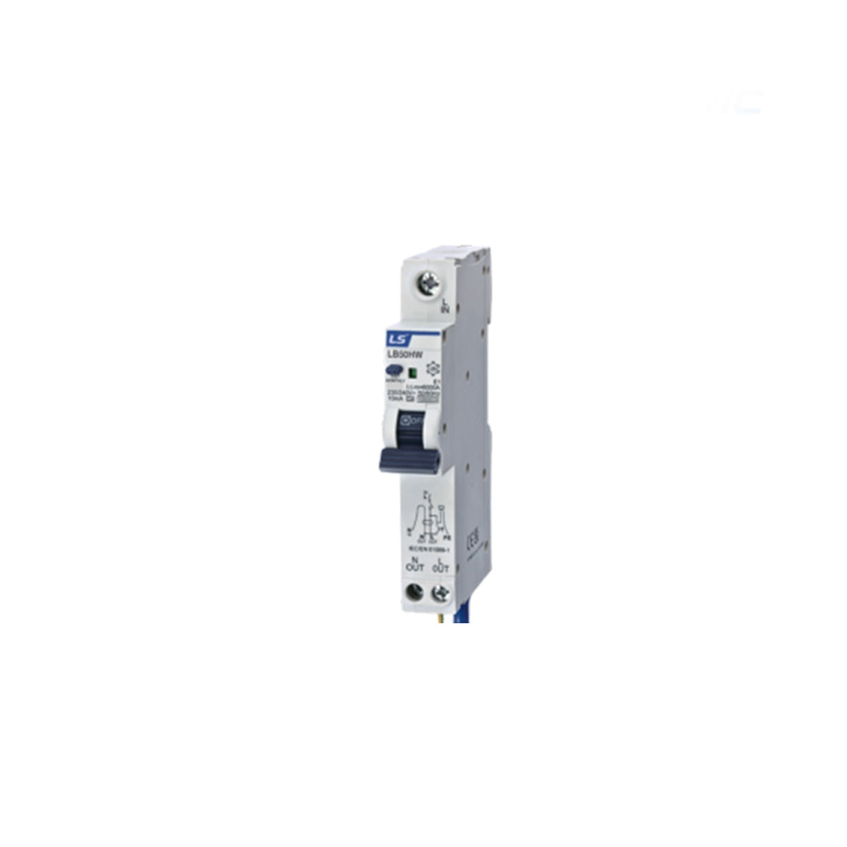 LB50HW 1P+N C32 30mA A-TYPE | RCBO 32A 1P+N 10kA C Curve — LS Electric