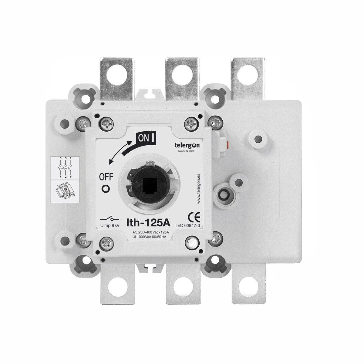 Switch Disconnector S5 200A 3P Lug (HANDLE ORDERED SEPARATELY) — Telergon