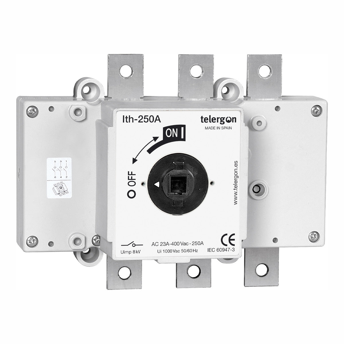 Switch Disconnector S5 250A 3P (HANDLE ORDERED SEPARATELY) — Telergon