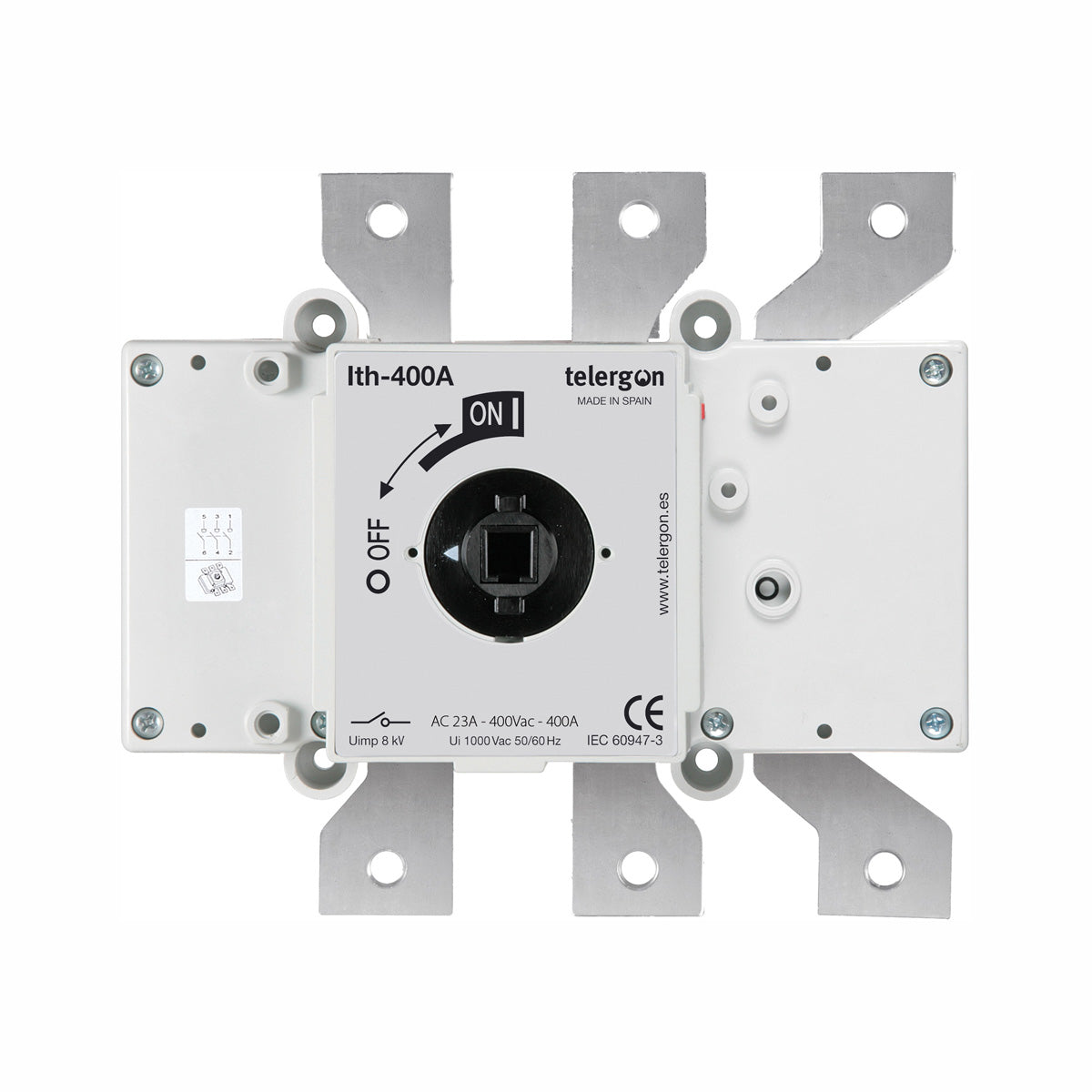 Switch Disconnector S5 400A 3P (HANDLE ORDERED SEPARATELY) — Telergon