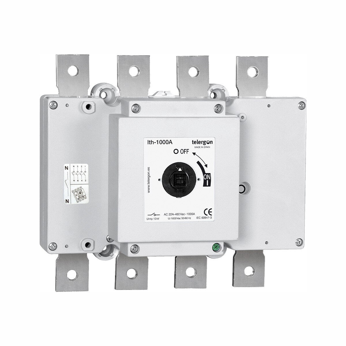 Switch Disconnector S5 1000A 3P (HANDLE ORDERED SEPERATELY) — Telergon