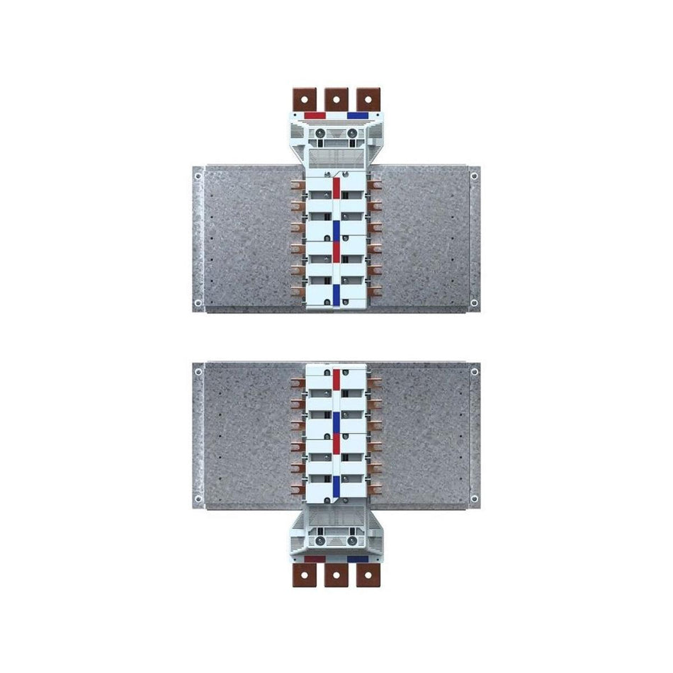 Bridex 630A Encapsulated MCCB Chassis - 30 Pole, Top Feed 50KA for 0.5sec